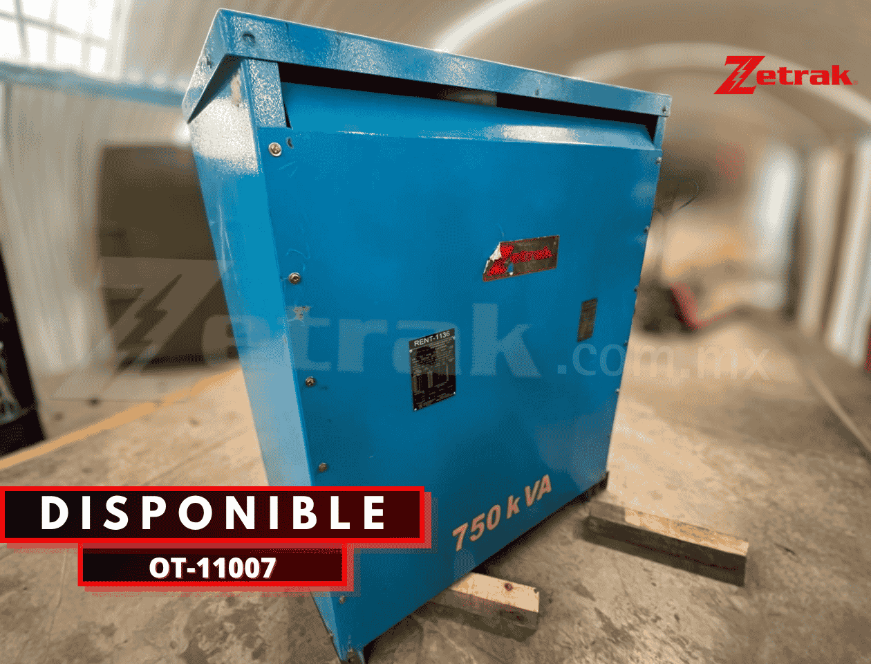 AUTOTRANSFORMADOR SECO 750 KVA NÚMERO DE SERIE: 